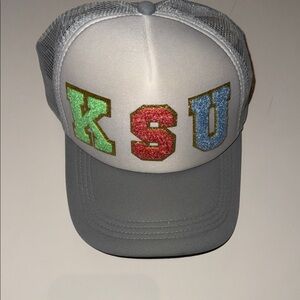 Gray KSU Trucker Hat